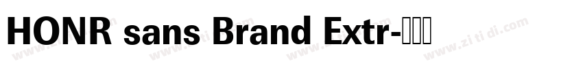 HONR sans Brand Extr字体转换
